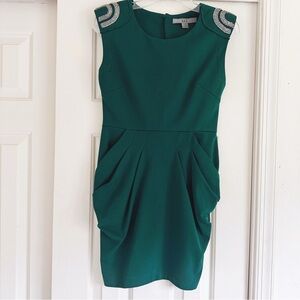 Forever 21 || Green Sleeveless Sheath Mini Dress